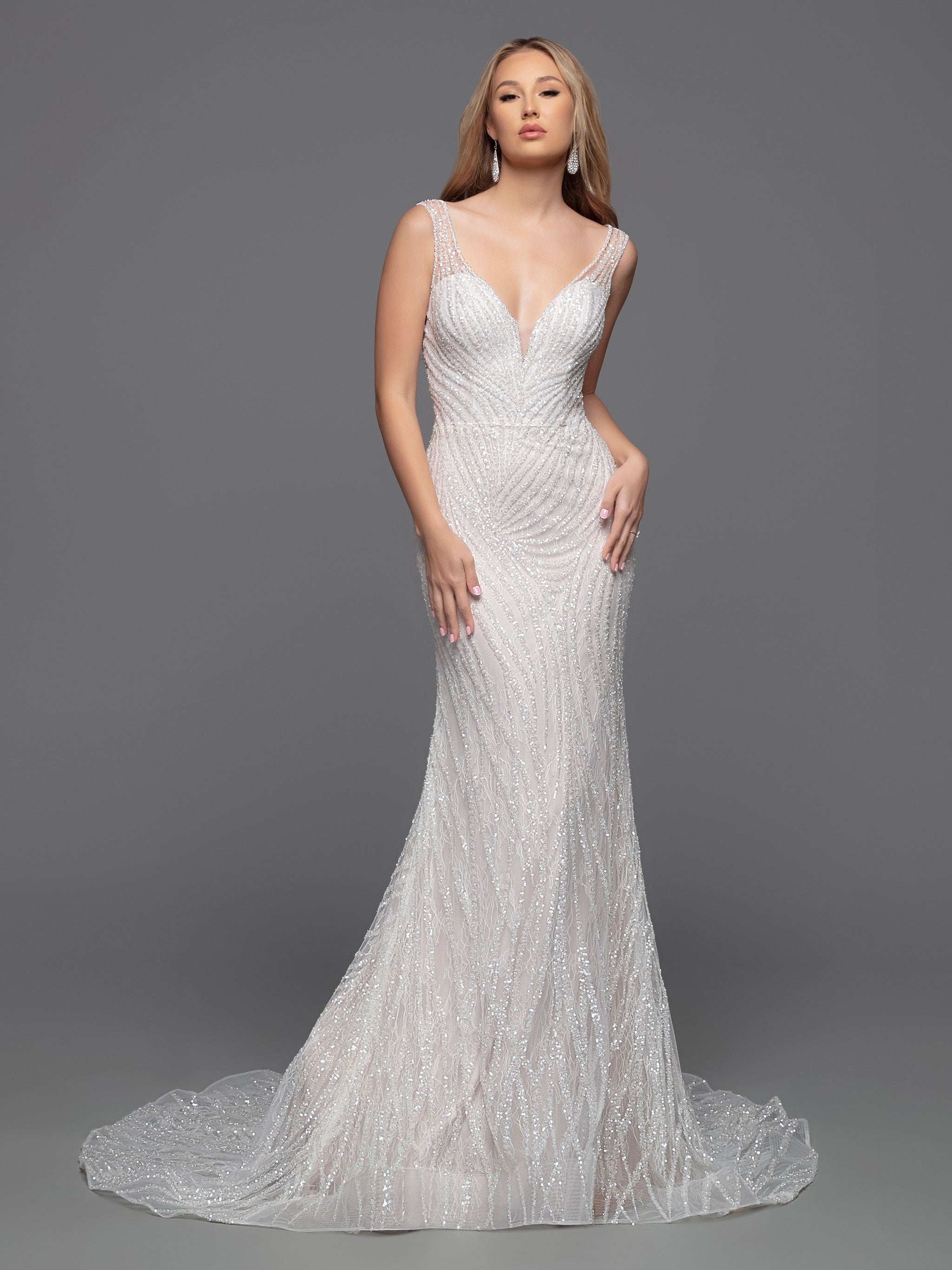 open lace back dress Nox Anabel H1351 Layered Long Formal Prom Glitter Dress